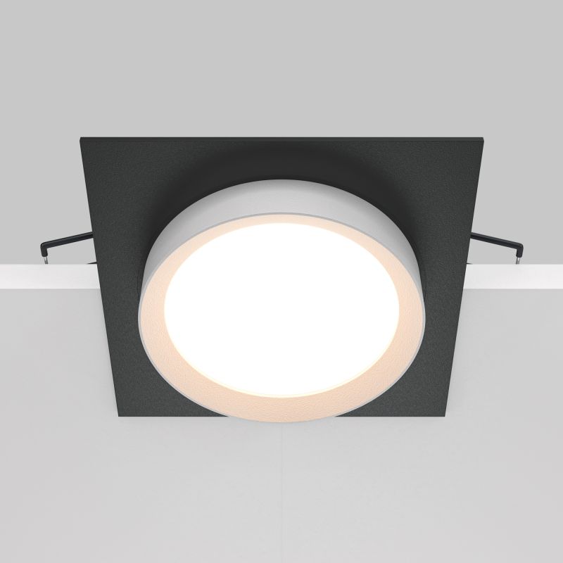 Встраиваемый светильник Maytoni Downlight Hoop DL086-GX53-SQ-BW