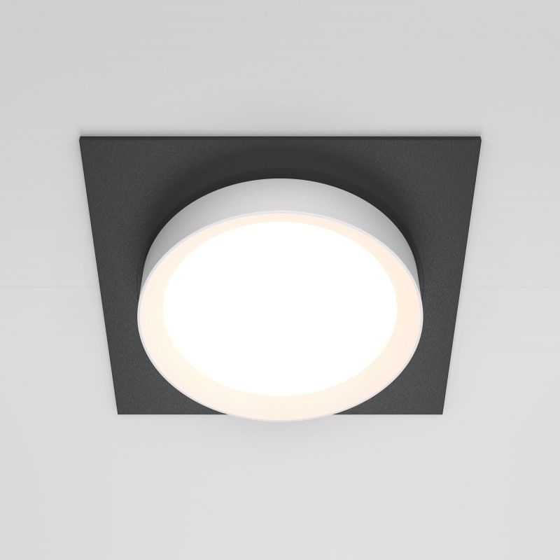 Встраиваемый светильник Maytoni Downlight Hoop DL086-GX53-SQ-BW