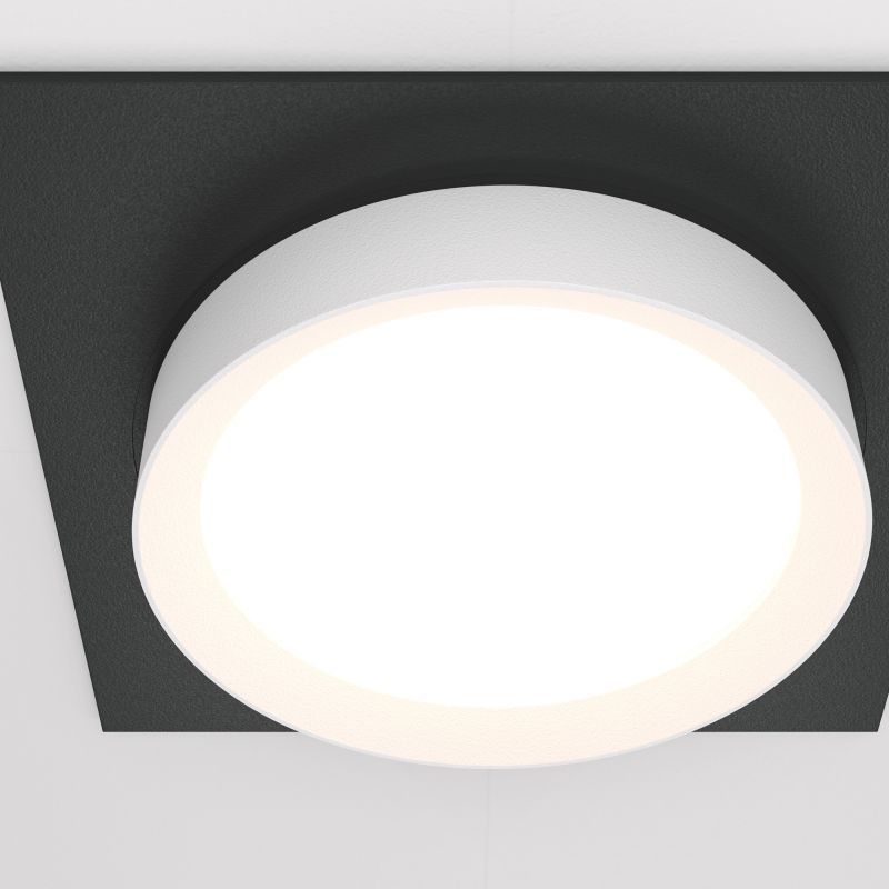 Встраиваемый светильник Maytoni Downlight Hoop DL086-GX53-SQ-BW