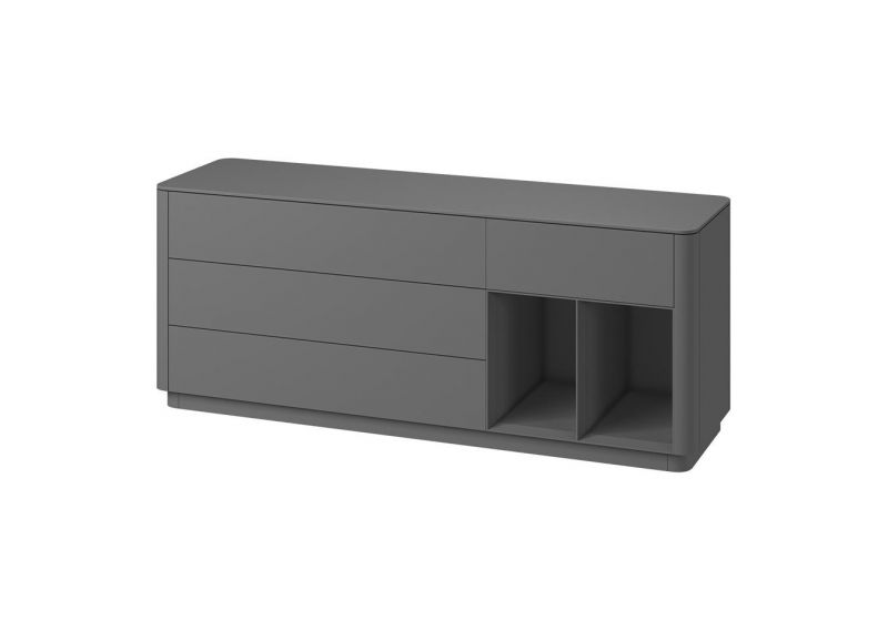 Тумба  Ellipsefurniture Tammi 4 ящика 2 полки ширина 180 см (серый) TM010205090101 фото 2