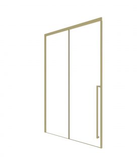Душевая дверь Timo-S TDSS-120/17C-8R T52R 120 R стекло прозрачное / профиль золото матовое