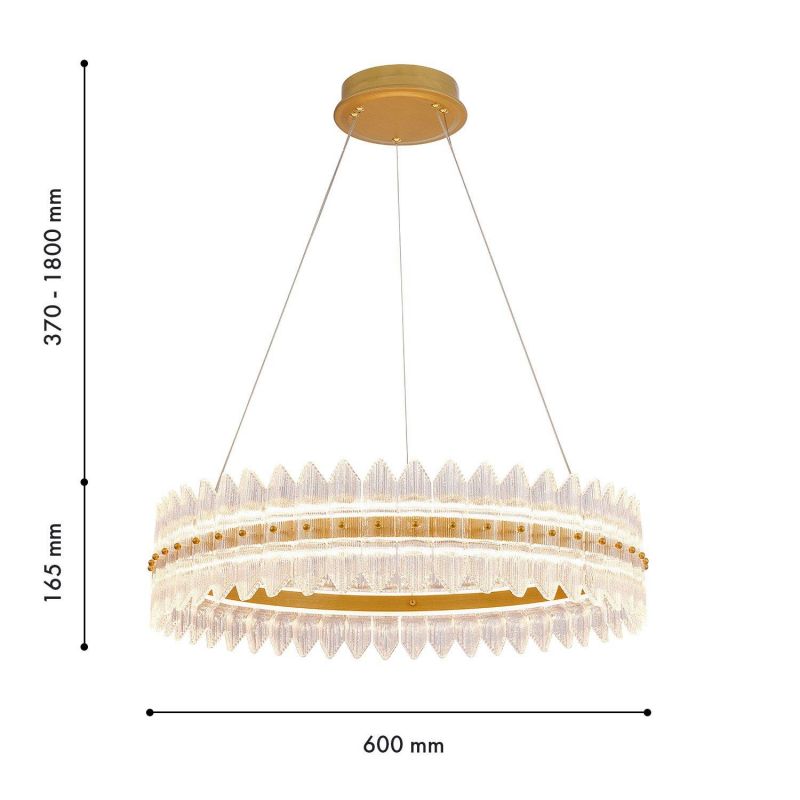 Подвесная люстра Favourite Mirabella LEDx65W, 4015LM, теплый свет (3000K) 4754-7P фото 3