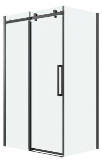 Душевой уголок Grossman Classic 120.K33.04.1580.21.00, 150х80 см, профиль черный матовый, стекло прозрачное