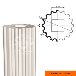 Полуколонна Decomaster КЛВ-205/3 (2000*205*205мм)