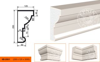 Карниз Lepninaplast КВ-250/1