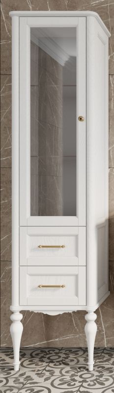 Пенал ValenHouse Эстетика-500L BD-2103931 белый/золото фото 1