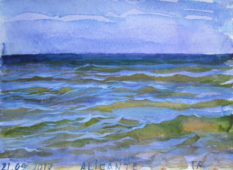 Картина "Море у Аликанте - 2" Гаянэ Добровольская