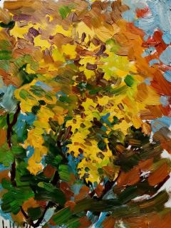 Картина "Солнце в листьях клёна" Гаянэ Добровольская