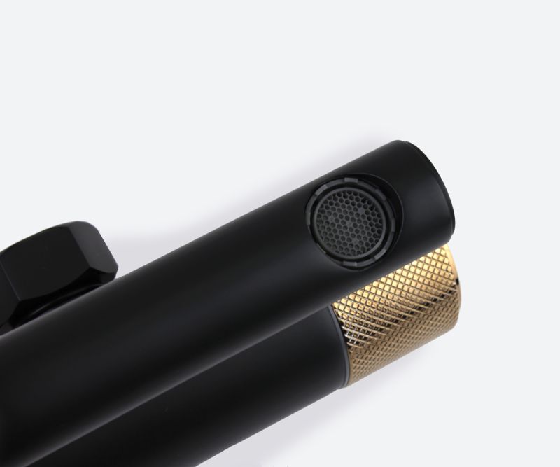 Душевая стойка Bronze de Luxe AVANGARDE 2039RGB черная / розовое золото фото 11