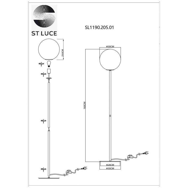 Торшер ST Luce CASSIUS SL1190.205.01