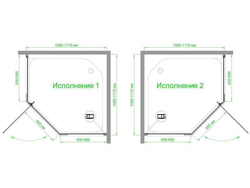 Душевой уголок Royal Bath RB110TR-T, 110х110 см фото 3