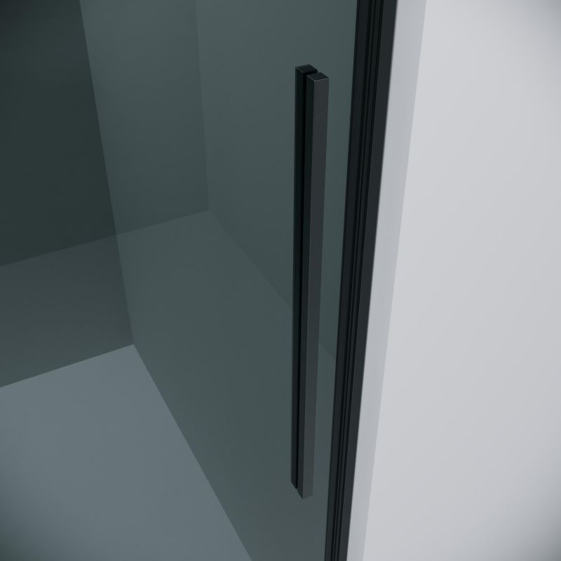 Душевой уголок Grossman Galaxy 120.K33.01.1110.21.10, 110х100 см, профиль черный матовый, стекло тонированное фото 7