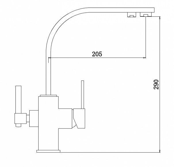 Смеситель для кухни Zorg Sanitary ZR 332 YF NICKEL фото 2