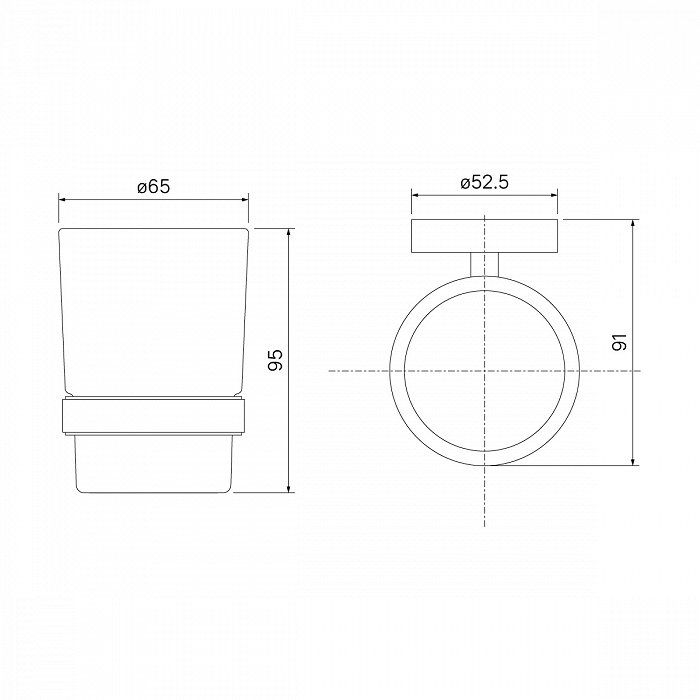 Стаканчик одинарный Iddis Sena SENSSG1i45