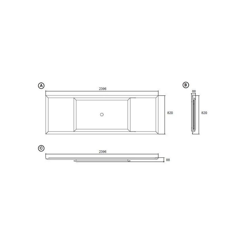 Задняя панель тумбы Enza Home Navona BD-1715616