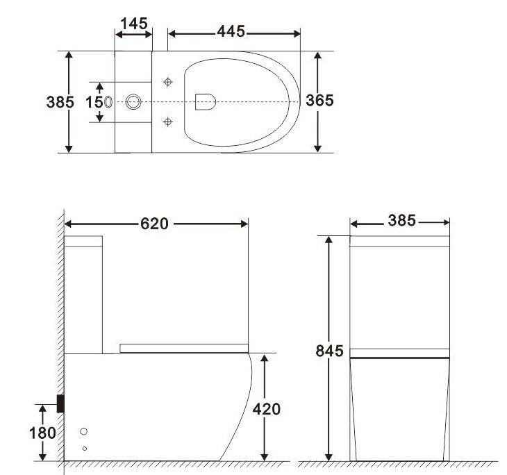 Чаша унитаза безободкового BELBAGNO AMANDA BB051CPR фото 2