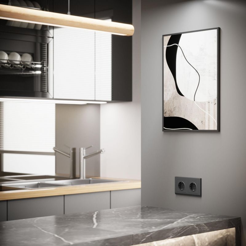 Розетка с заземлением и шторками (графит матовый) Werkel W1171164 фото 6