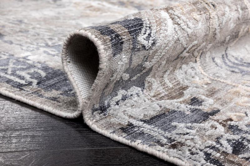 Индийский ковер из арт-шёлка Carpet «SOMERSET» FL76-CHARCOAL 165 x 235 см фото 13