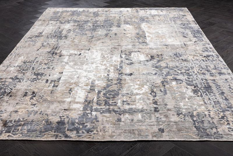 Индийский ковер из арт-шёлка Carpet «SOMERSET» FL76-CHARCOAL 165 x 235 см фото 2