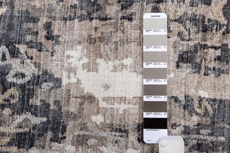 Индийский ковер из арт-шёлка Carpet «SOMERSET» FL76-CHARCOAL 165 x 235 см фото 4