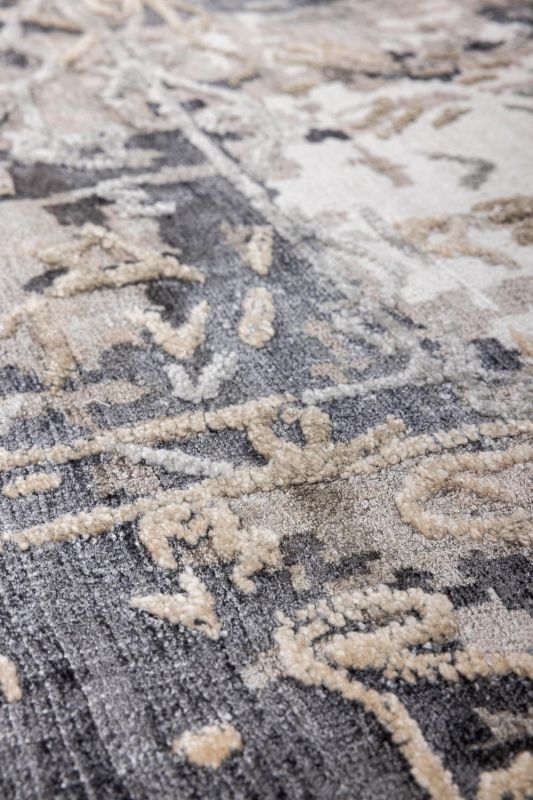 Индийский ковер из арт-шёлка Carpet «SOMERSET» FL76-CHARCOAL 165 x 235 см фото 9