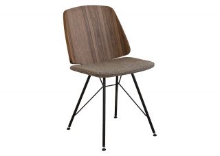 Стул Ellipsefurniture (орех / коричневый, рогожка) KP010209020101