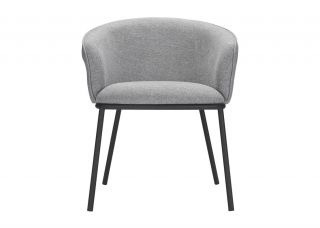 Стул Ellipsefurniture Paal (серый, шенилл Paal) FH-PL-ARMCH-PL-GR