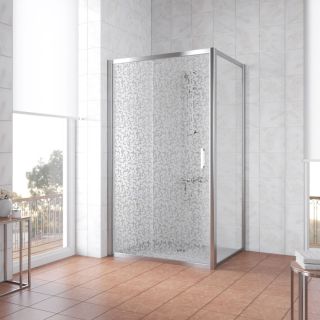 Душевой уголок Vegas Glass ZP+ZPV 150х70 08 R03, профиль хром, стекло с узором