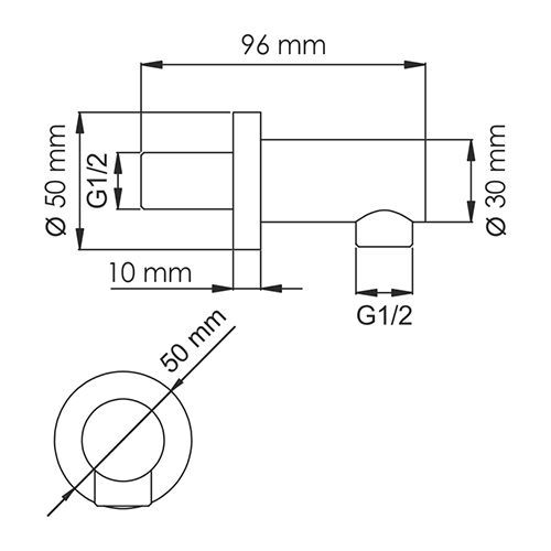 Подключение шланга WasserKRAFT Elbe A082