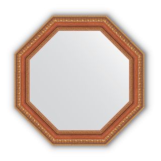 Зеркало в багетной раме Evoform Octagon BY 3712 бронзовые бусы на дереве