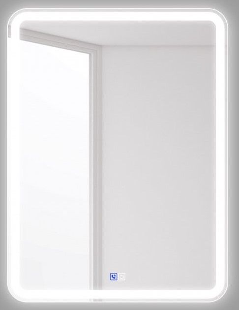 Зеркало с встроенным светильником BELBAGNO SPC-MAR-600-800-LED-TCH-PHONE с телефоном