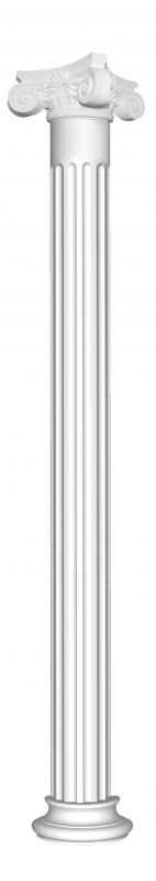 Комплект DCK-01H-SET2: полуколонна DCK-01H, полукапитель DCK-12H, полуоснование DCK-21H Decomaster DCK-01H-SET2 фото 1