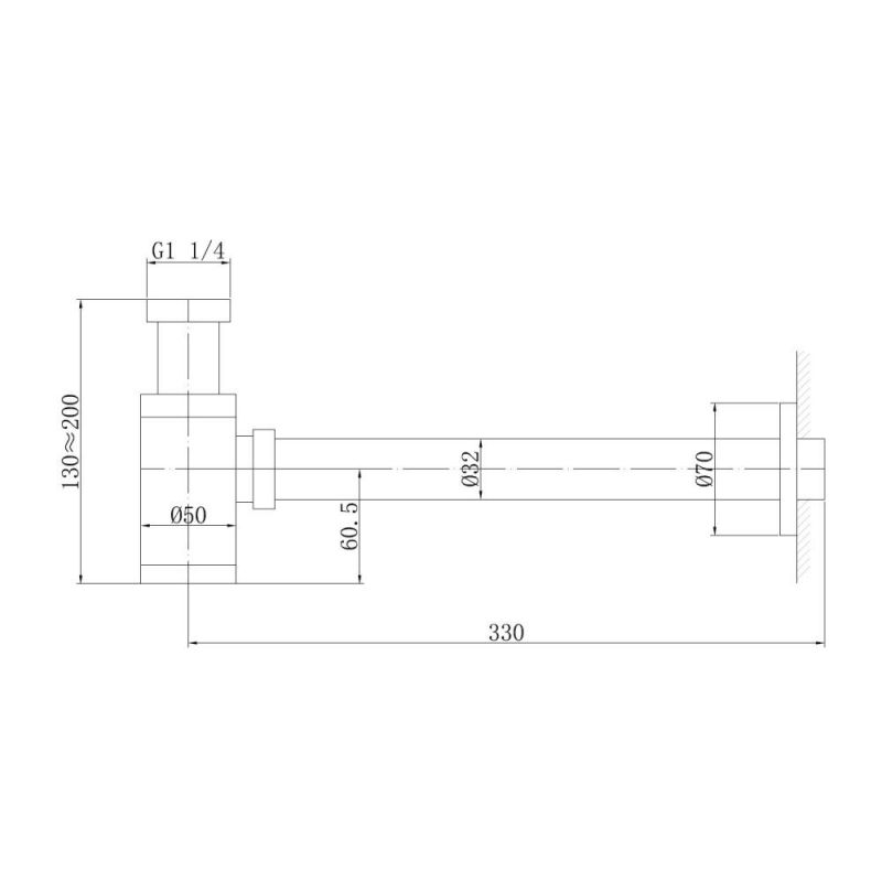 Сифон для раковины Abber AF0030NG, никель