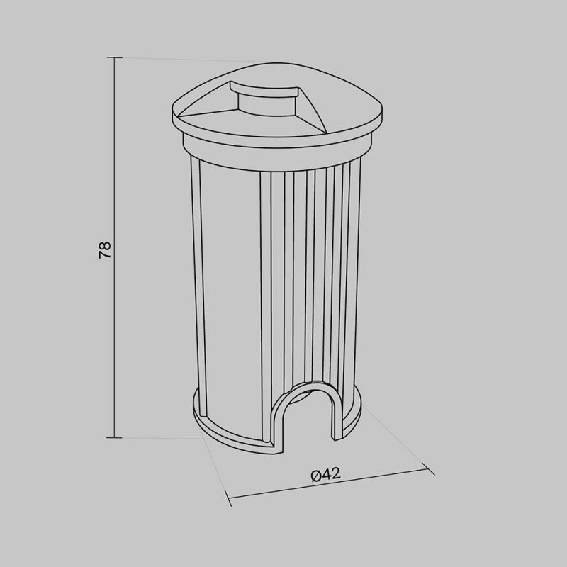 Встраиваемый светильник Outdoor O044DL-L1S3K