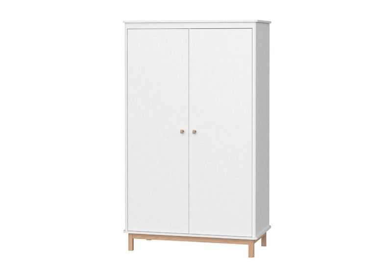 Шкаф  Ellipsefurniture Classic 2-х створчатый со скрытыми ящиками (белый) CLMBCA01070101 фото 1