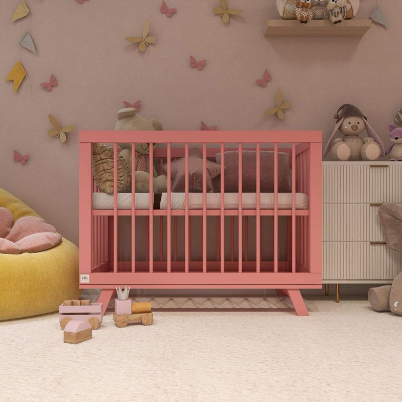 Кроватка для новорожденного Lillaland Aria Antique Pink цвет розовый антик Lil-I-1.8 фото 5