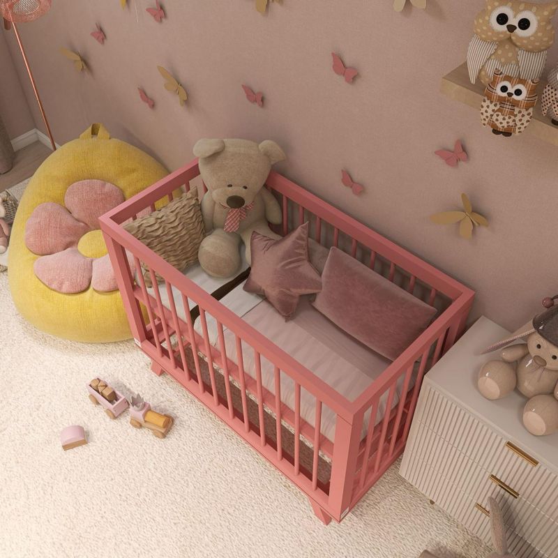 Кроватка для новорожденного Lillaland Aria Antique Pink цвет розовый антик Lil-I-1.8 фото 6