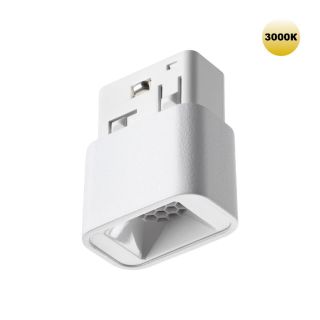 Трековый светильник для низковольтного шинопровода NovoTech SHINO NT24 128 LED 3W 3000K(теплый) 120Лм белый 359512 FLUM