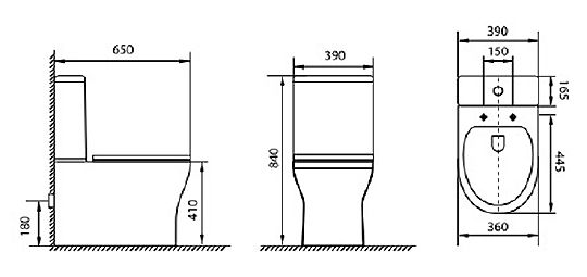 Чаша напольного унитаза Aquanet Roll 00210764