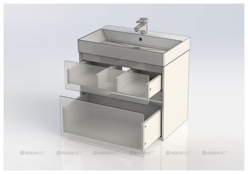 Тумба с раковиной Aquanet Бруклин 70 белый 00212597