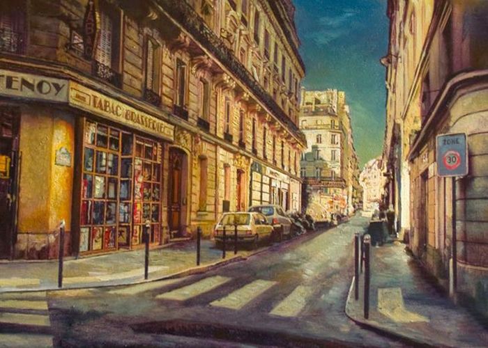 Картина "Парижская улочка" Эдуард Панов