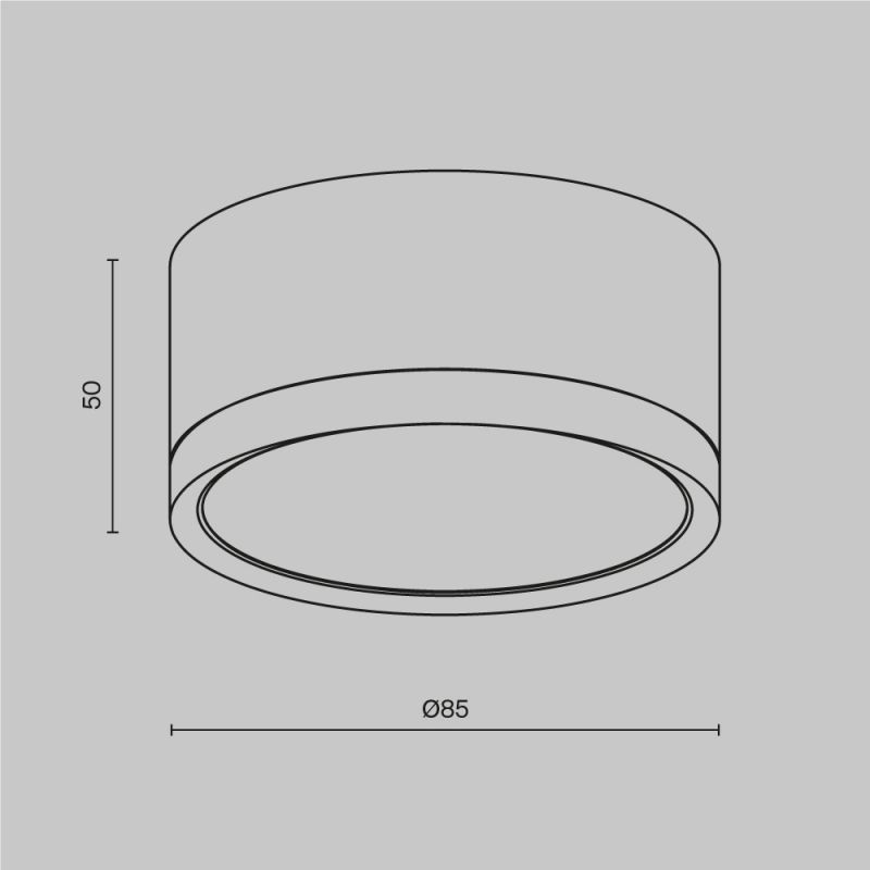 Потолочный светильник Technical C086CL-GX53-SRD-WS