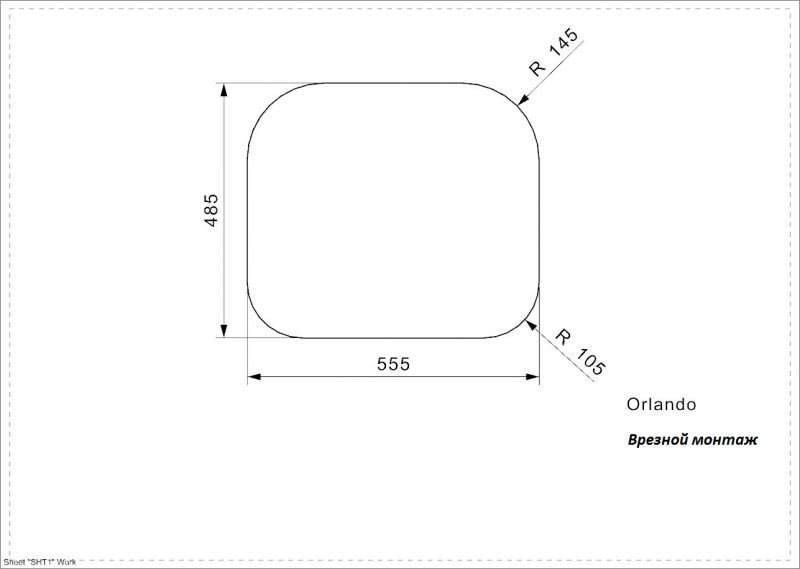 Кухонная мойка Reginox Orlando L OKG lux 3723