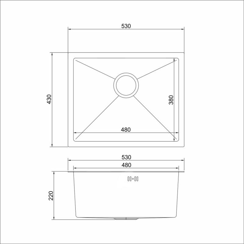 Кухонная мойка Mixline PRO 547232 черный графит