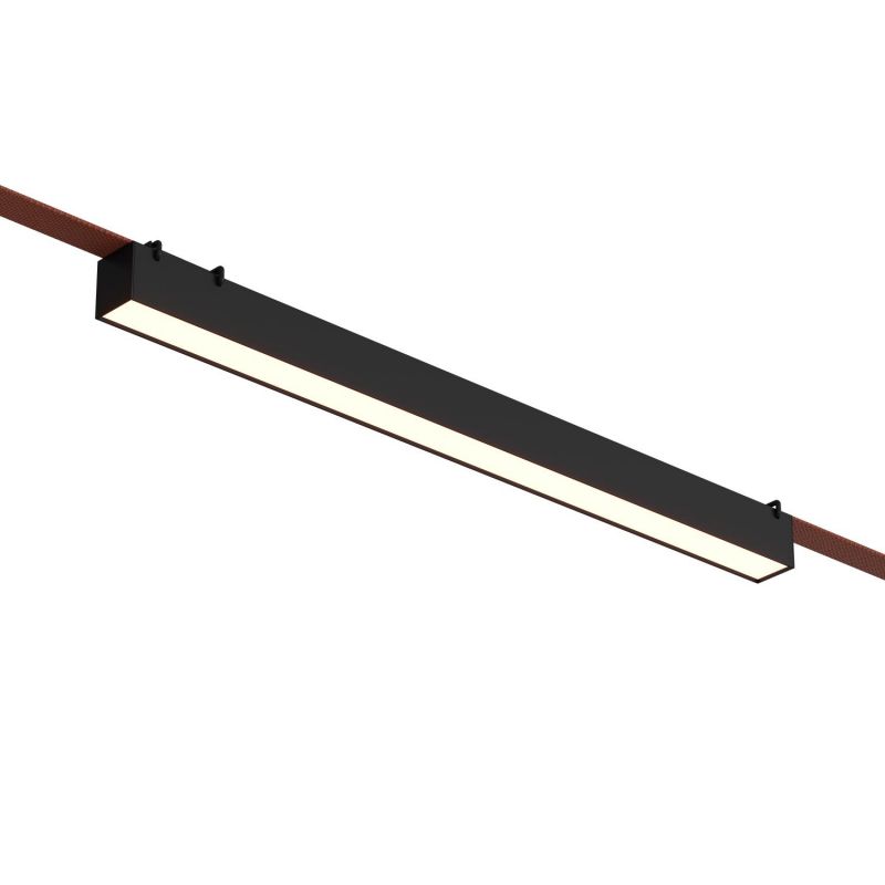 Cветильник  Denkirs Linear для трека-ремня Belty L642*W40*H45мм, 48V DC, 24W, RA90, 120°, 3000K, IP20, черный, алюминий DK5577-BK фото 3