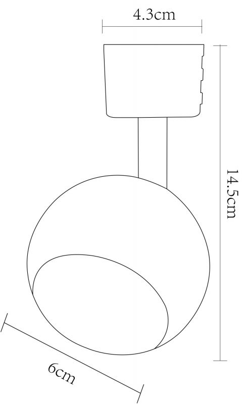 Трековый светильник Arte Lamp BRAD A6253PL-1BK