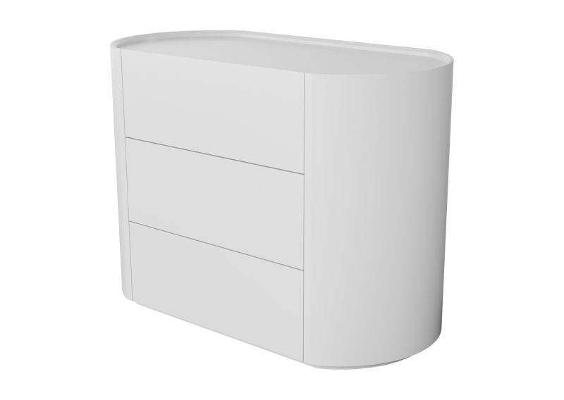 Комод Ellipsefurniture Ellipsefurniture Lagom 3 ящика ширина 100 см (белый) LG010301390101 фото 2