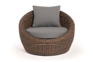 Кресло 4SIS Барселона из искусственного ротанга, коричневого цвета BD-3128283