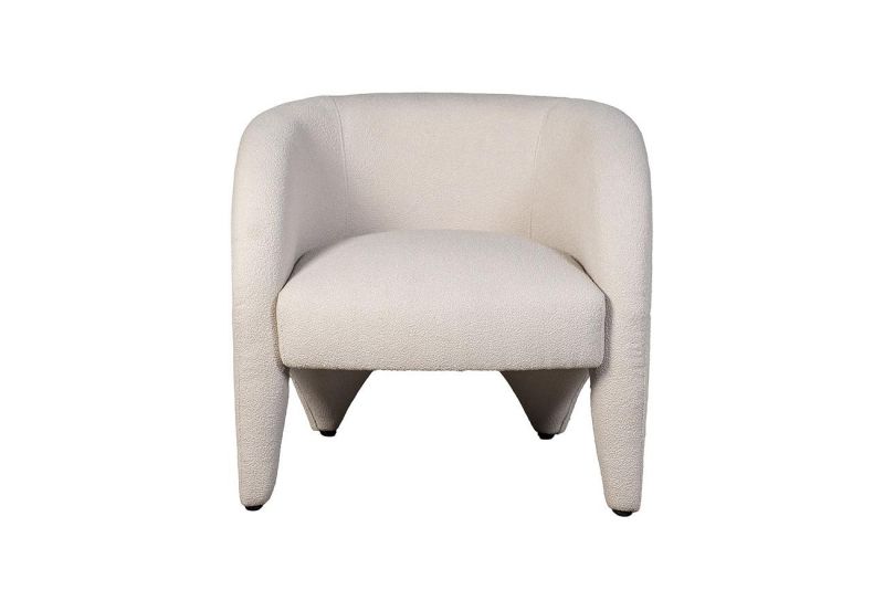 Кресло букле бежевое Garda Decor BD-3145086 фото 1