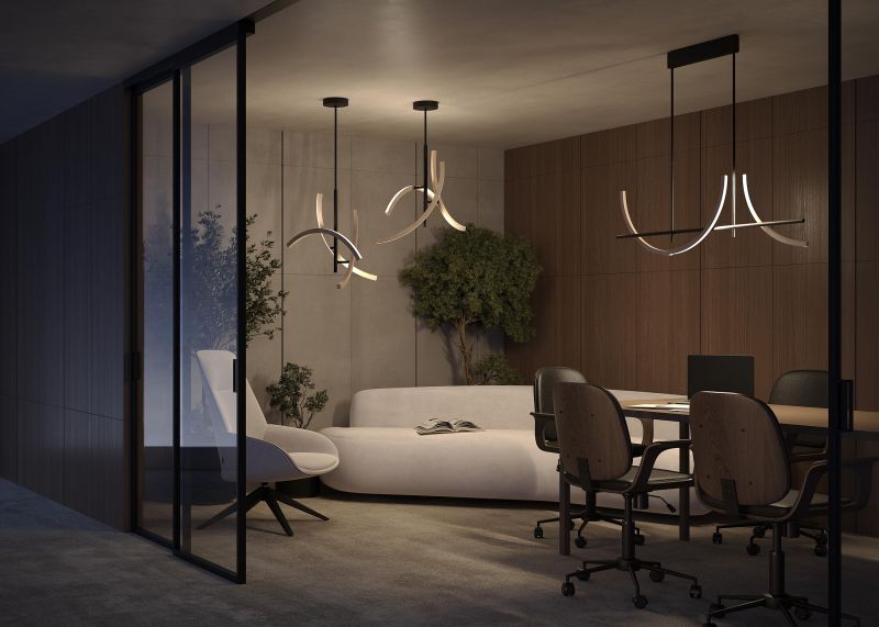 Подвесной светильник Maytoni Wabi LED 2700-4000К 21W MOD428PL-L27BK фото 3